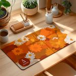 Mousepad XXL Γραφείου – Deskmat Μεγάλο με Μαργαρίτες