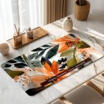 Μεγάλο Deskmat XXL για Γραφείο με Άνθη & Αφιέρωση