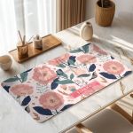 Premium Deskmat XXL Floral Design με Όνομα για Στυλ & Άνεση