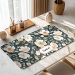 Mousepad XXL Ανθεκτικό & Σταθερό με Σχέδιο Λουλούδια