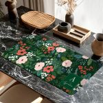 Deskmat XXL Αντιολισθητικό για Γραφείο με Λουλούδια & Όνομα