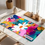 Premium Deskmat XXL με Λουλούδια, Ιδανικό για Setup