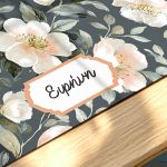 Mousepad XXL Ανθεκτικό & Σταθερό με Σχέδιο Λουλούδια