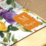 Μεγάλο Deskmat - Mousepad XXL με Μονόγραμμα & Άνθη