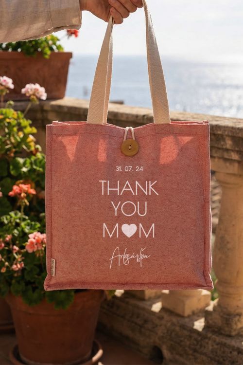 Deluxe Τσάντα Ώμου με Όνομα για Μαμάδες, Thank You Mom