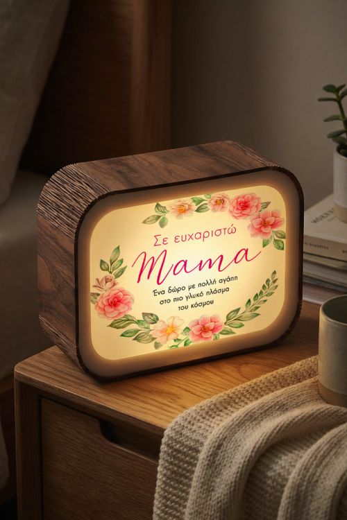 Premium Lightbox με Αφιέρωση, Δώρο για Μητέρες