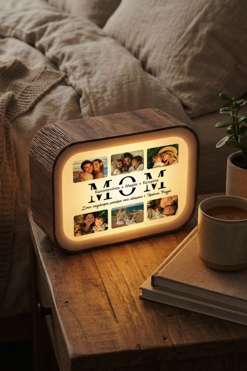 Προσωποποιημένο Lightbox για Μαμά με Φωτογραφίες & Αφιέρωση