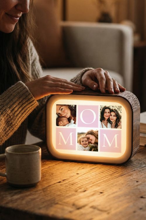 Lightbox – Επιτραπέζιο Φωτιστικό με Φωτογραφίες, Δώρο Μαμάς