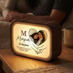 Φωτιστικό Lightbox με Φωτογραφία Καρδιά, Ιδέα Δώρου για Μαμά