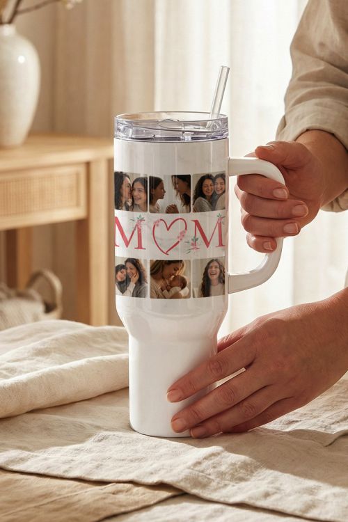 Θερμός Tumbler με Φωτογραφίες για Μαμά – Πρακτικό Δώρο