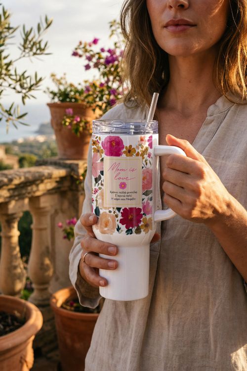 Premium Tumbler Θερμός Δώρο για Μητέρα με Μοντέρνο Design
