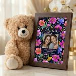Gift Box για Μητέρα: Κορνίζα με Φωτογραφίες & Αρκουδάκι