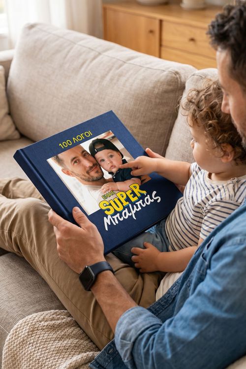 Photobook με Φωτογραφίες: 100 Λόγοι Ένας Super Μπαμπάς