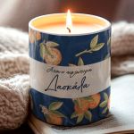 Αρωματικό Κερί Vanilla Cream με Αφιέρωση, Ενθύμιο Δασκάλας