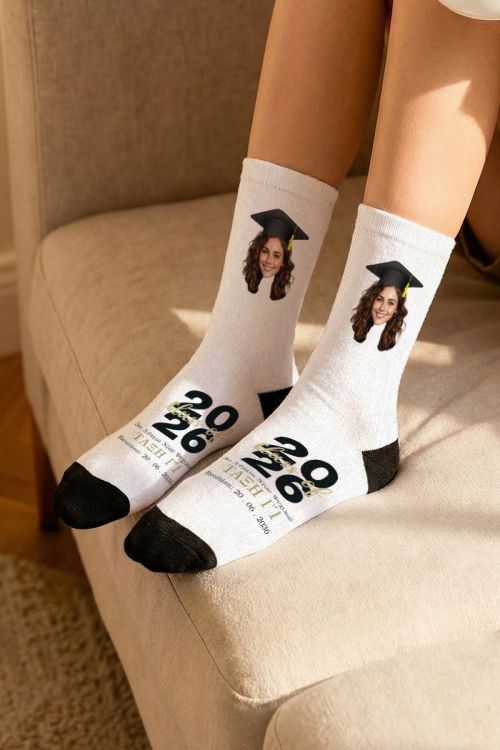 Fashion Κάλτσες με Φωτογραφία, Σχολικό Ενθύμιο Λυκείου
