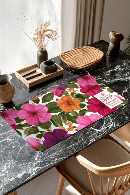 Deskmat – Mousepad XXL Γραφείου με Λουλούδια για Δασκάλα