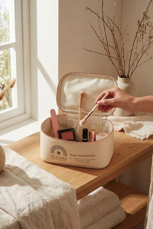 Θήκη Οργάνωσης Εκρού Deluxe – Ενθύμιο Δώρο για Δασκάλες