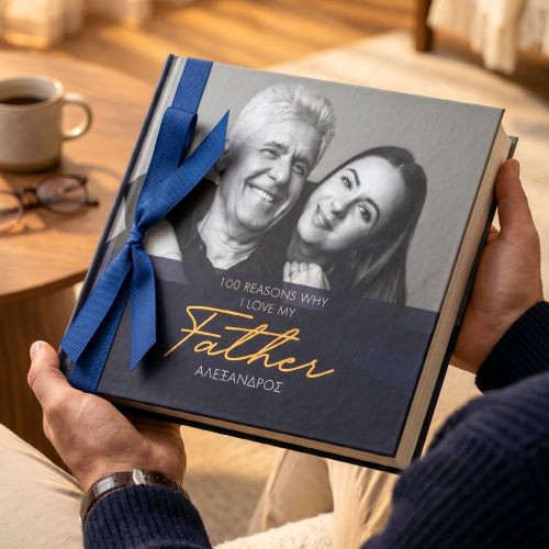 Photobook με Φωτογραφίες: 100 Λόγοι Αγάπης για τον Πατέρα