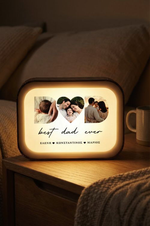 Premium Lightbox με Ονόματα, Δώρο για Γιορτή του Πατέρα