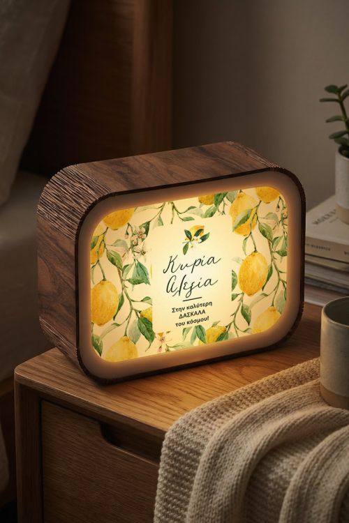 Lightbox Προσωποποιημένο με Λεμόνια, Δώρο για Δασκάλες