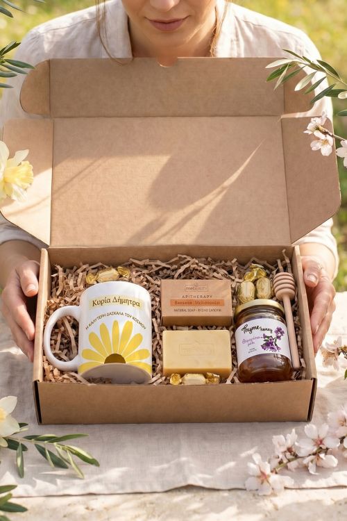 Luxury Set Δώρο για Δασκάλες: Κούπα, Μέλι & Σαπούνι