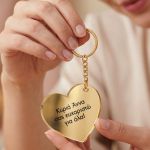 Μπρελόκ Κλειδιών Golden Mirror σε Καρδιά, Δώρο για Δασκάλα
