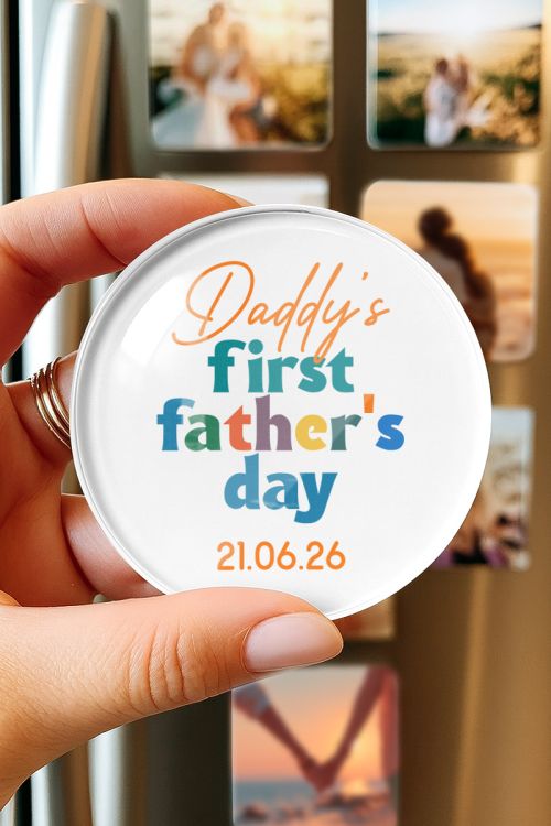 Premium Μαγνητάκι από Plexiglass, First Father's Day