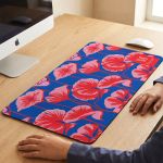 Deskmat – Mousepad XXL Γραφείου με Όνομα & Κόκκινα Λουλούδια