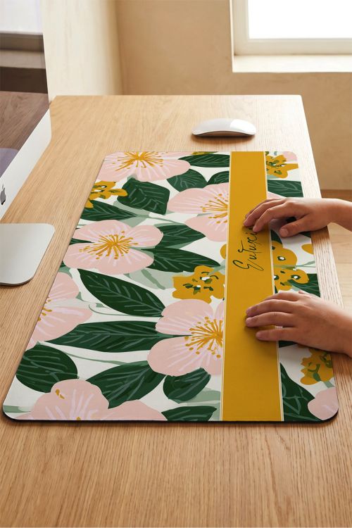 Premium Deskmat – Mousepad XXL με Μοντέρνο Floral Look
