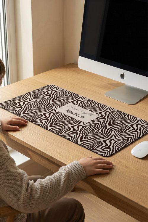 Προσωποποιημένο Deskmat με Όνομα για Πληκτρολόγιο & Ποντίκι