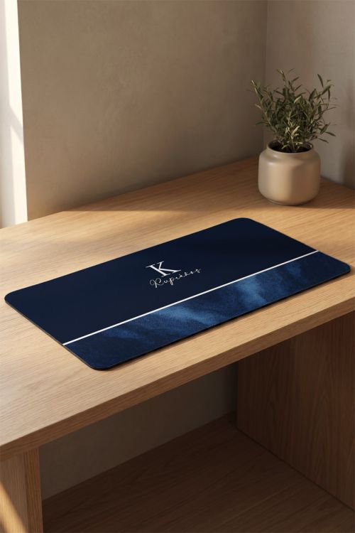 Deskmat - Mousepad XXL με Μπλε Design για Γραφείο