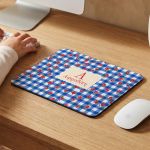 Mousepad με Εκτύπωση Ονόματος και Σχέδιο Κόκκινα Άνθη