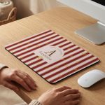 Mousepad με Εκτύπωση Όνομα, Μονόγραμμα και Σχέδιο Μέλισσες