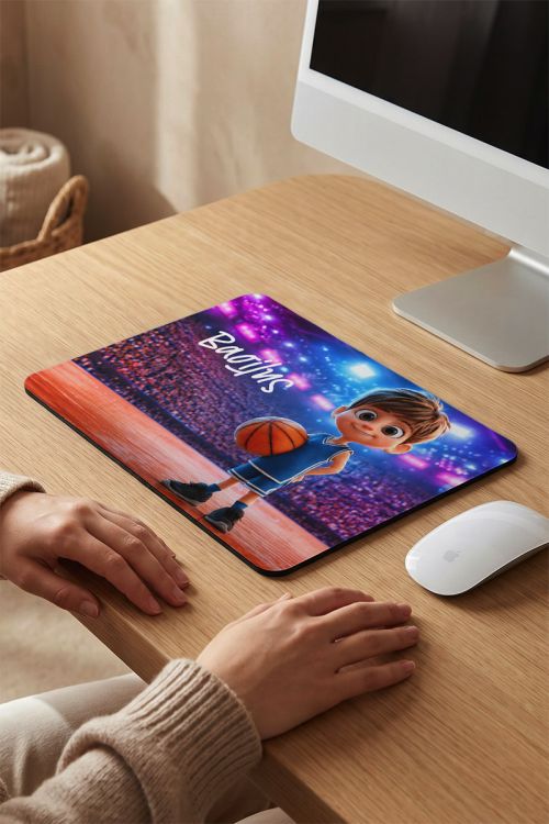 Mousepad Προσωποποιημένο με Σχέδιο Μπλε Μπασκετμπολίστα