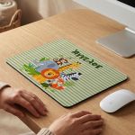 Mousepad Παιδικό Προσωποποιημένο με Όνομα & Σχέδιο Ζωάκια