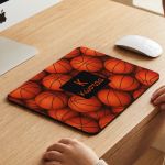Mousepad Προσωποποιημένο με Όνομα & Σχέδιο Μπάλα Μπάσκετ