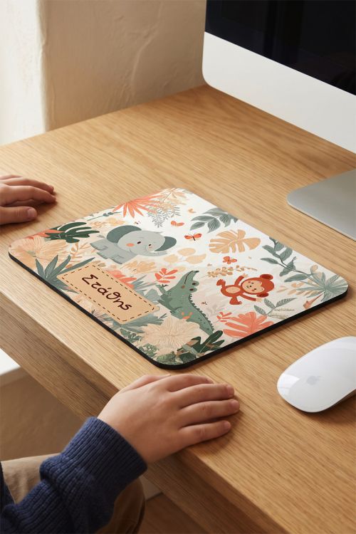 Mousepad Παιδικό Προσωποποιημένο με Σχέδιο Ζωάκια