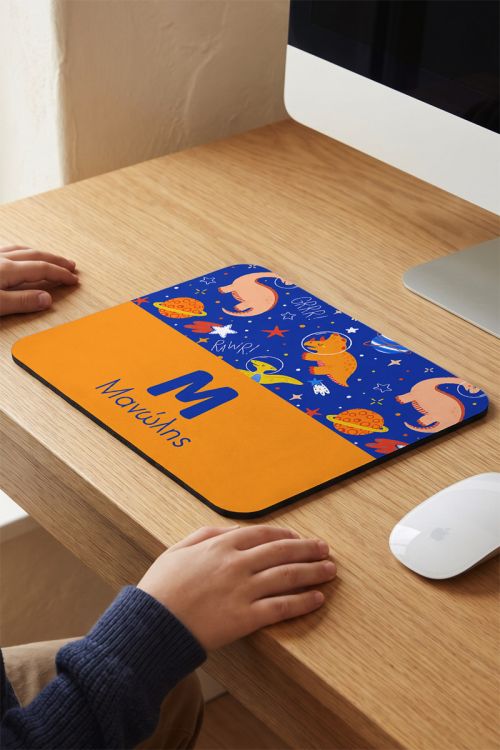 Mousepad Παιδικό Προσωποποιημένο με Διάστημα & Δεινόσαυρους