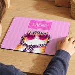 Mousepad Προσωποποιημένο Παιδικό για Κορίτσι με Σχέδιο Γάτα