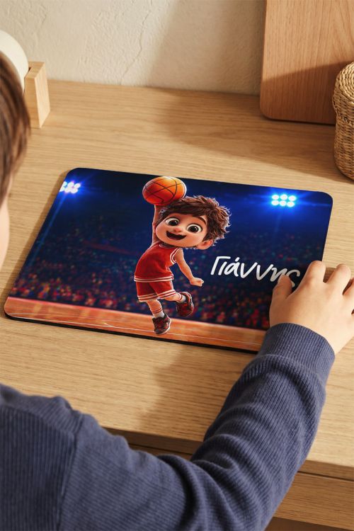 Mousepad Προσωποποιημένο με Σχέδιο Κόκκινο Μπασκετμπολίστα