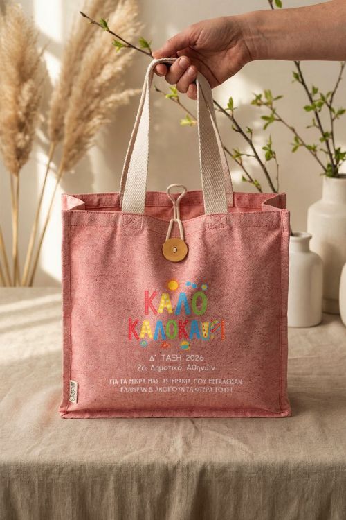 Οικολογική Tote Bag, Αναμνηστικό Δώρο για Νηπιαγωγείο