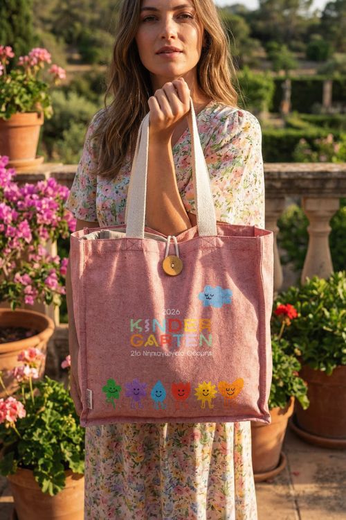 Οικολογική Tote Bag, Ενθύμιο Δώρο για Νηπιαγωγείο