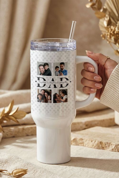 Θερμός Tumbler με Φωτογραφίες για Μπαμπάδες – Πρακτικό Δώρο