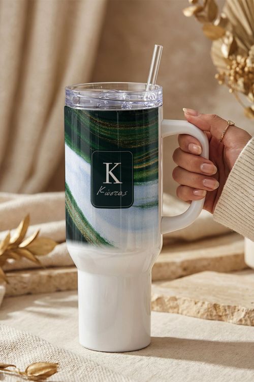Θερμός Tumbler για Καφέ με Προσωποποίηση Όνομα & Μονόγραμμα