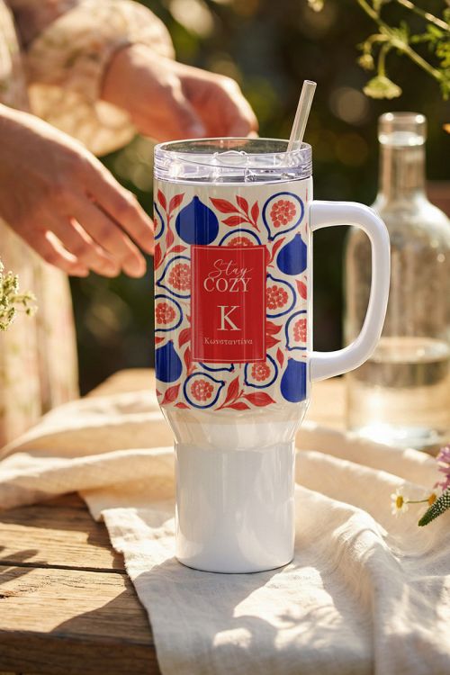 Premium Tumbler Θερμός Οικολογικό με Όνομα, Stay Cozy