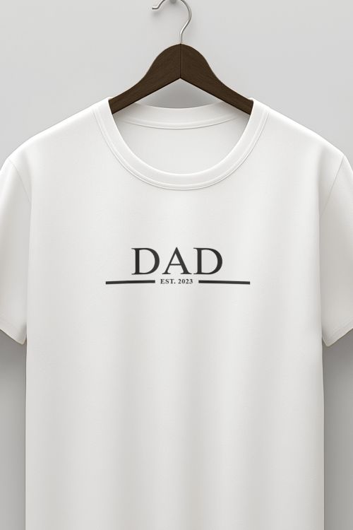 Ανδρικό Προσωποποιημένο Λεύκο T-Shirt, Δώρο για Πατέρα