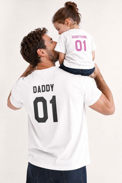 Σετ 2 Tshirt για Μπαμπά & Κόρη, Daddy & Daddy’s Girl