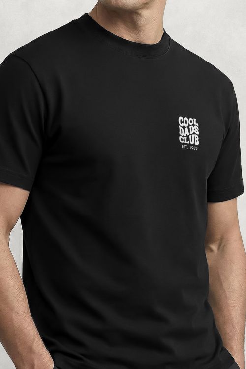 Ανδρικό Προσωποποιημένο Μαύρο T-Shirt, Cool Dads Club