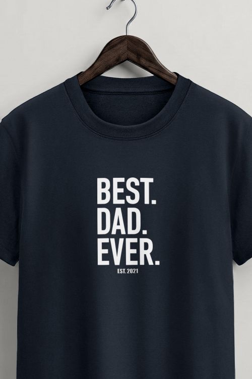 Ανδρικό Προσωποποιημένο Μπλε T-Shirt, Δώρο Γιορτής Πατέρα