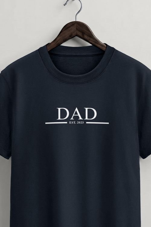 Ανδρικό Προσωποποιημένο Μπλε T-Shirt, Δώρο για Πατέρα